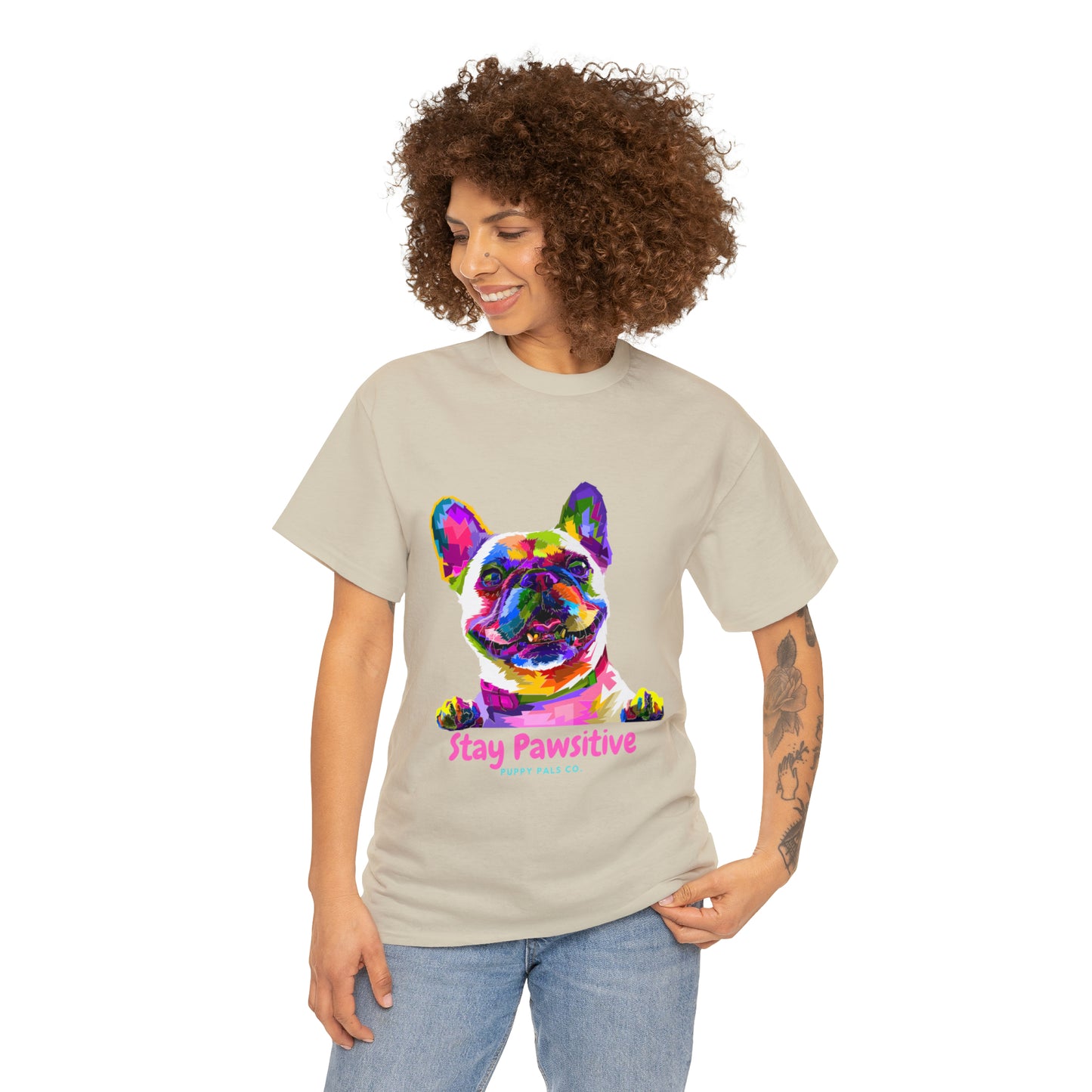 Stay Pawsitive Tee Shirt