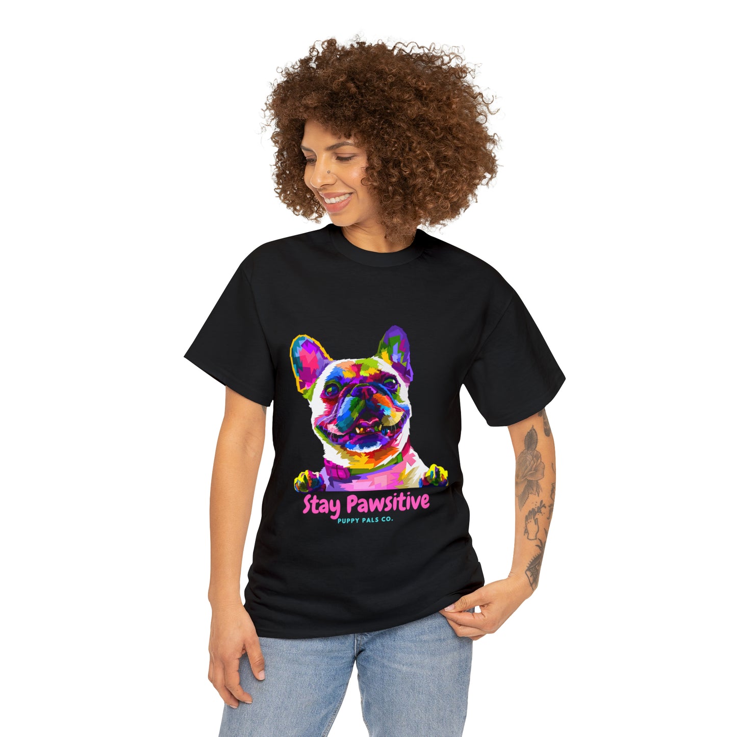 Stay Pawsitive Tee Shirt