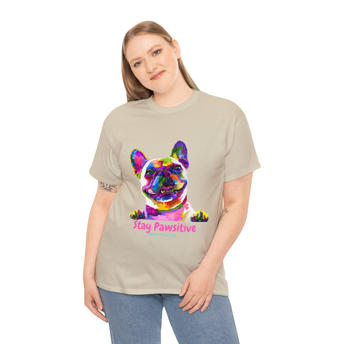 Stay Pawsitive Tee Shirt