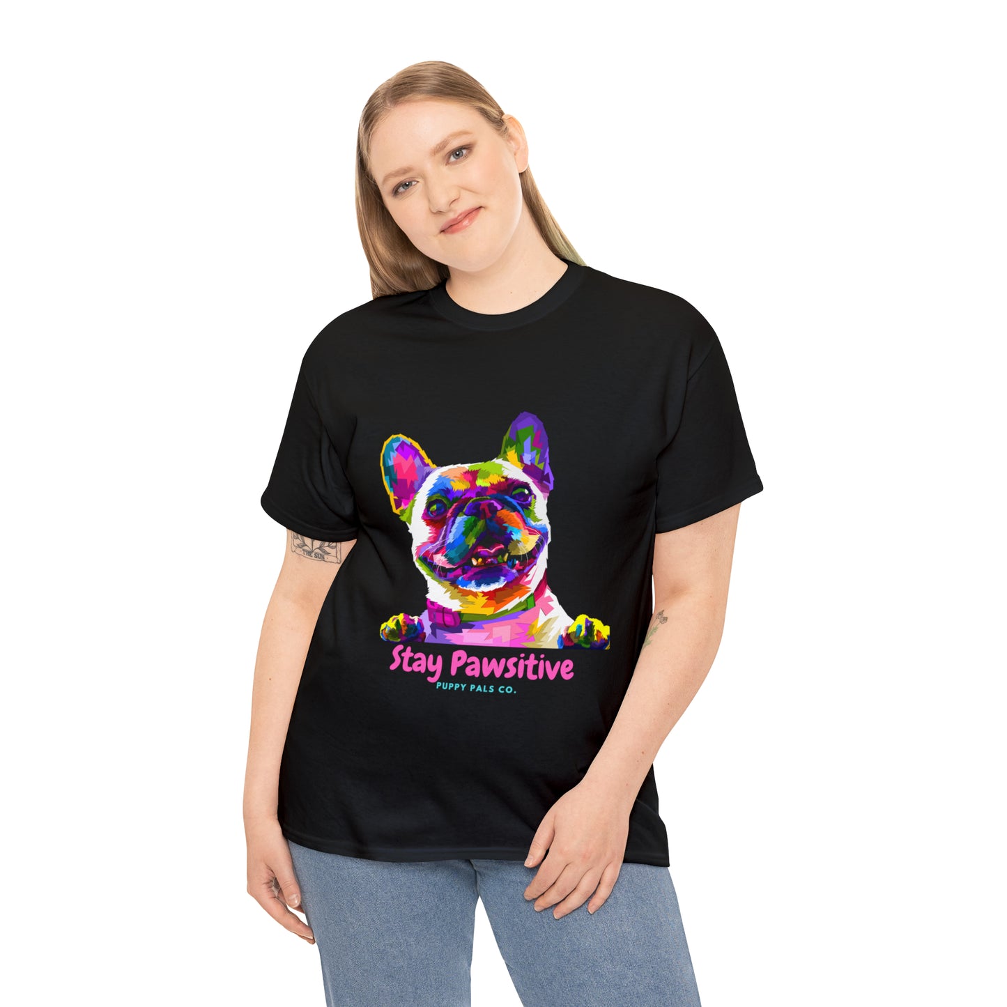 Stay Pawsitive Tee Shirt