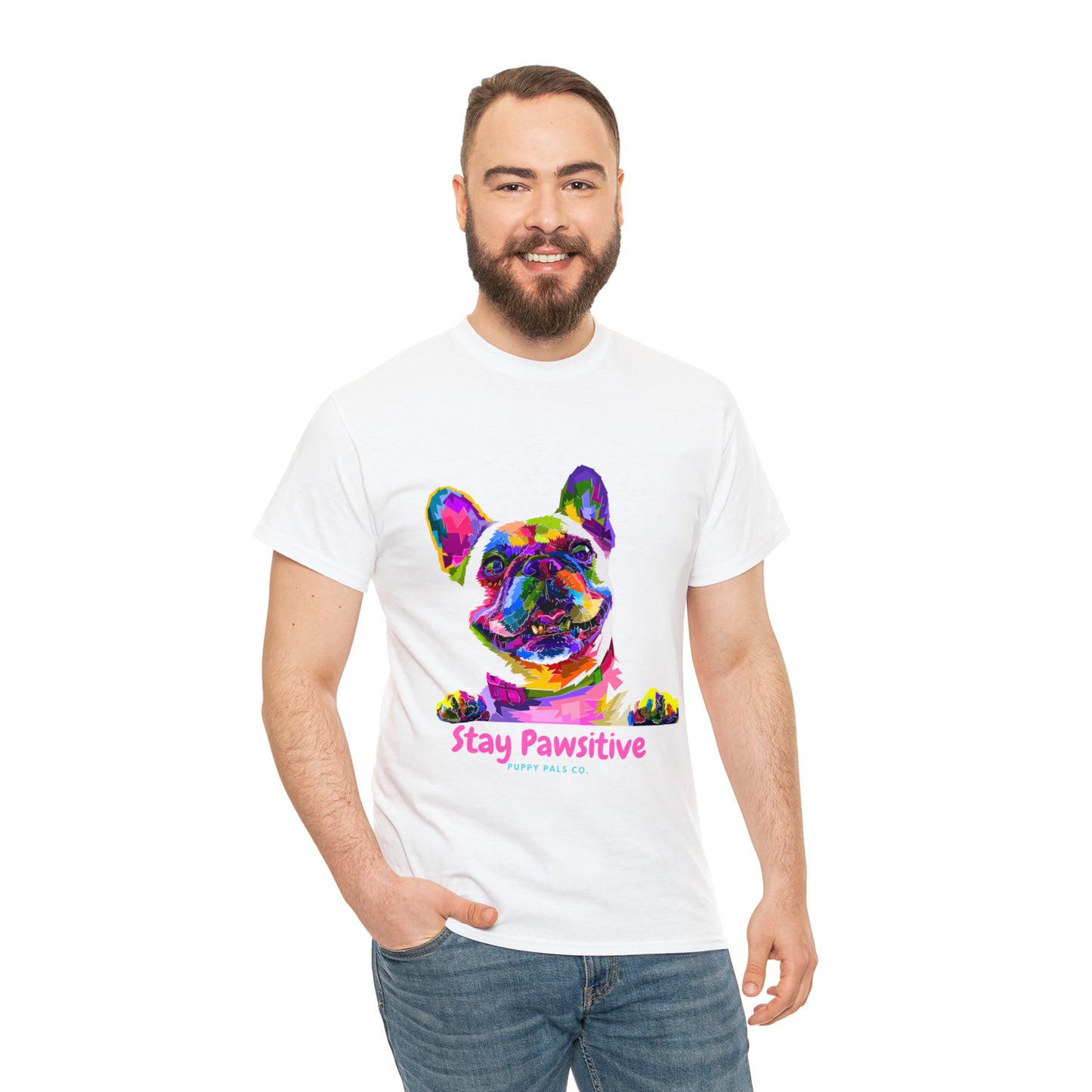 Stay Pawsitive Tee Shirt
