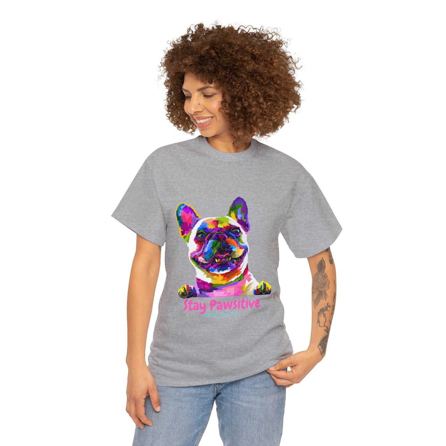 Stay Pawsitive Tee Shirt