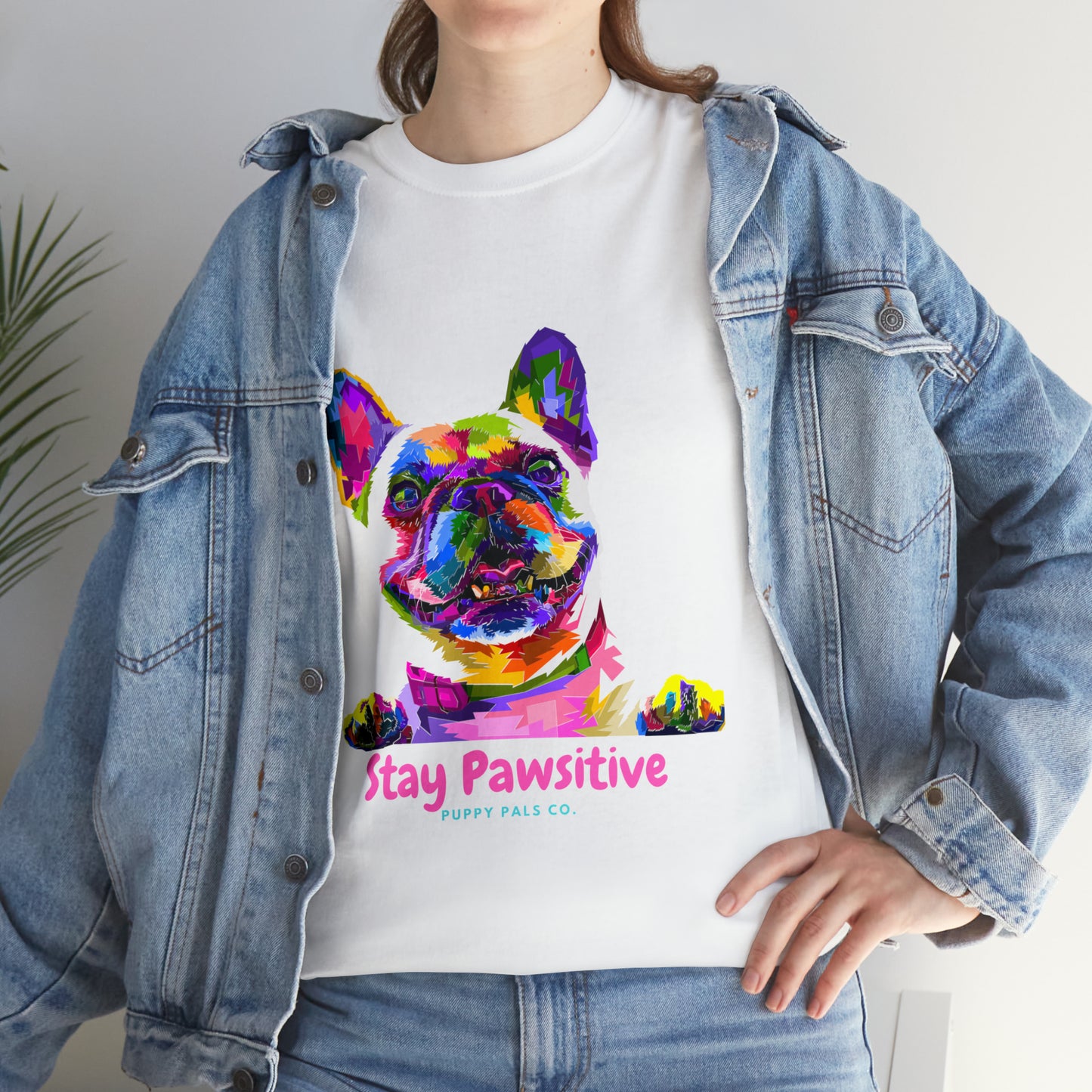 Stay Pawsitive Tee Shirt