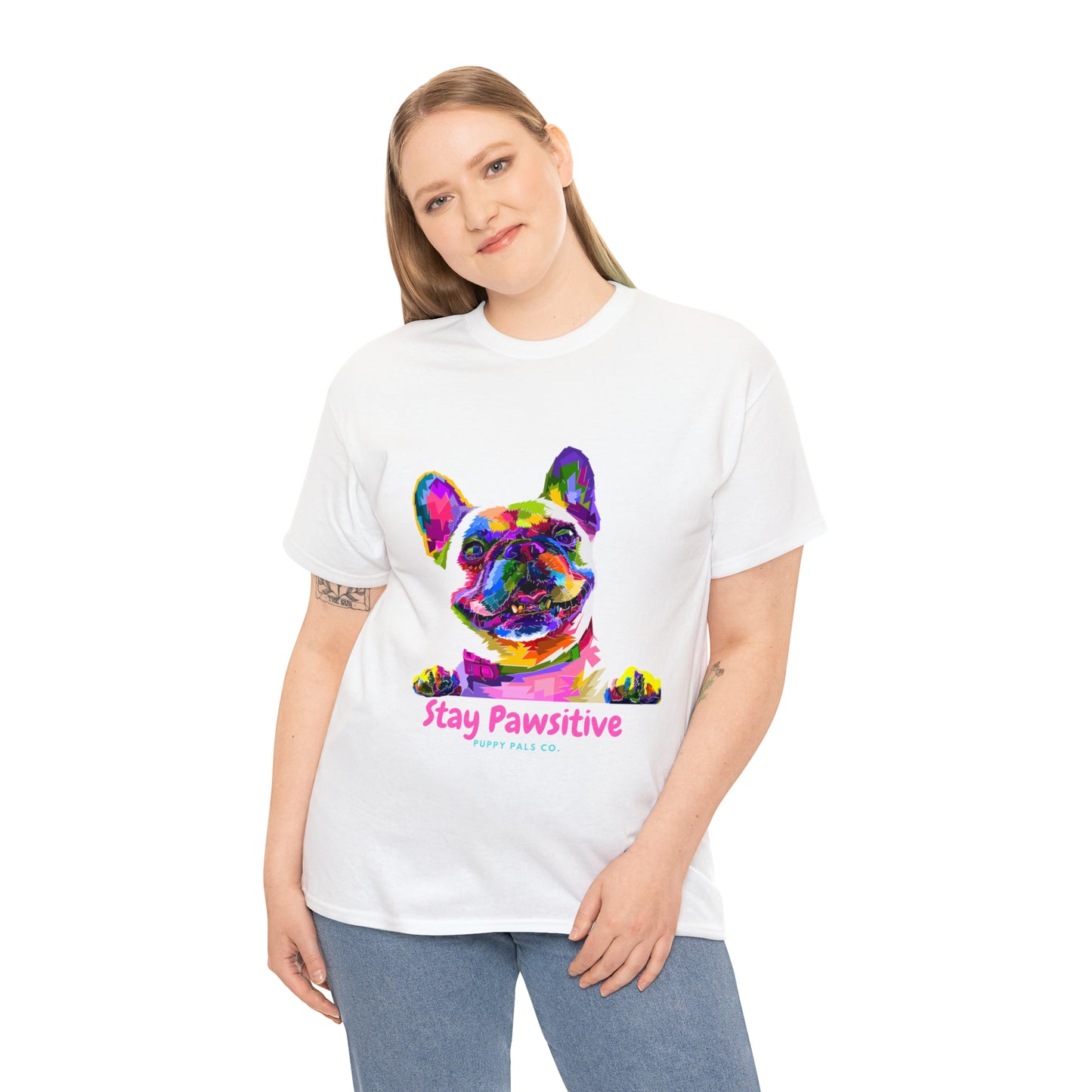 Stay Pawsitive Tee Shirt