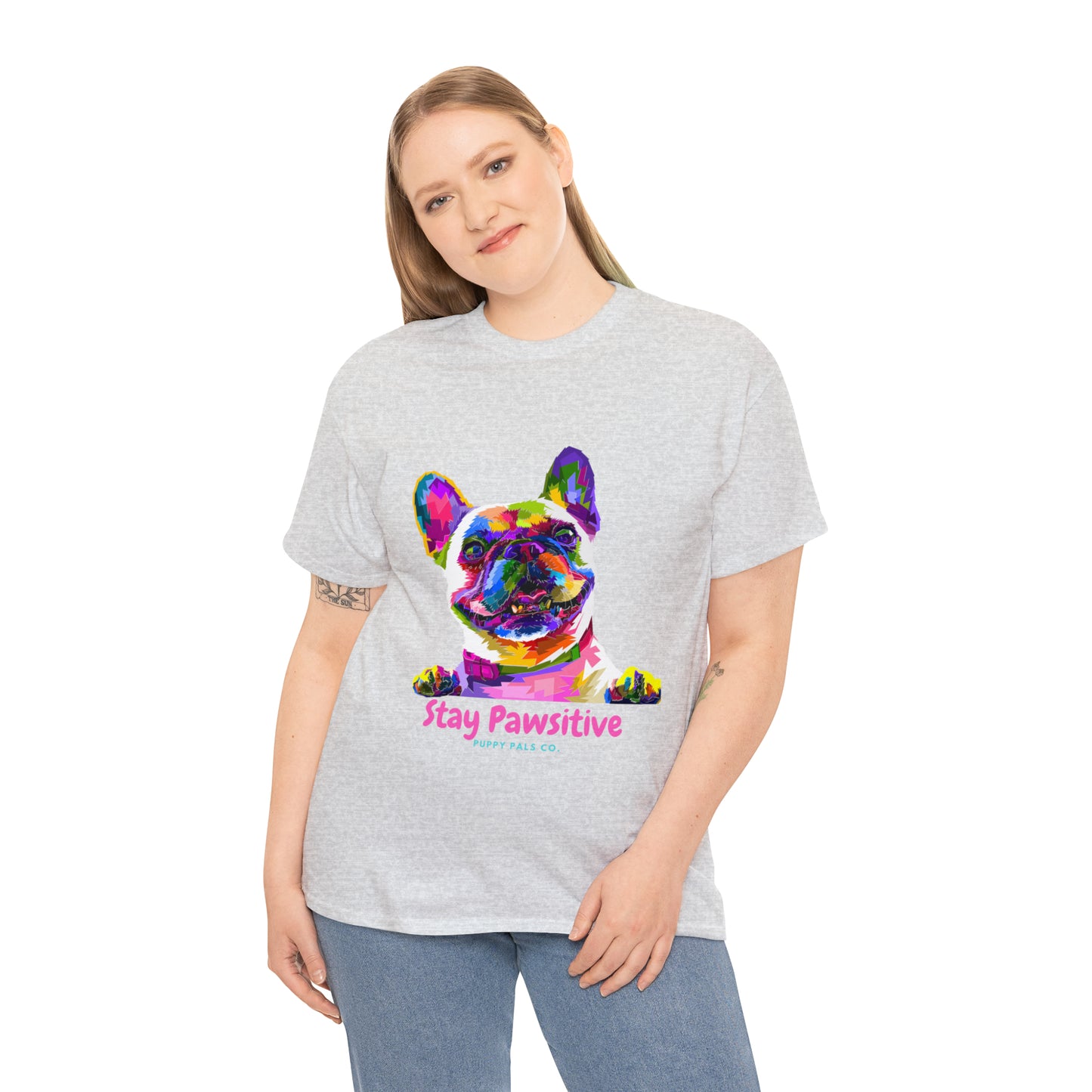 Stay Pawsitive Tee Shirt