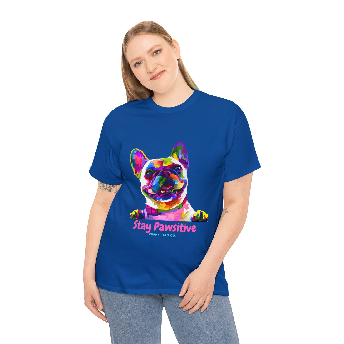 Stay Pawsitive Tee Shirt