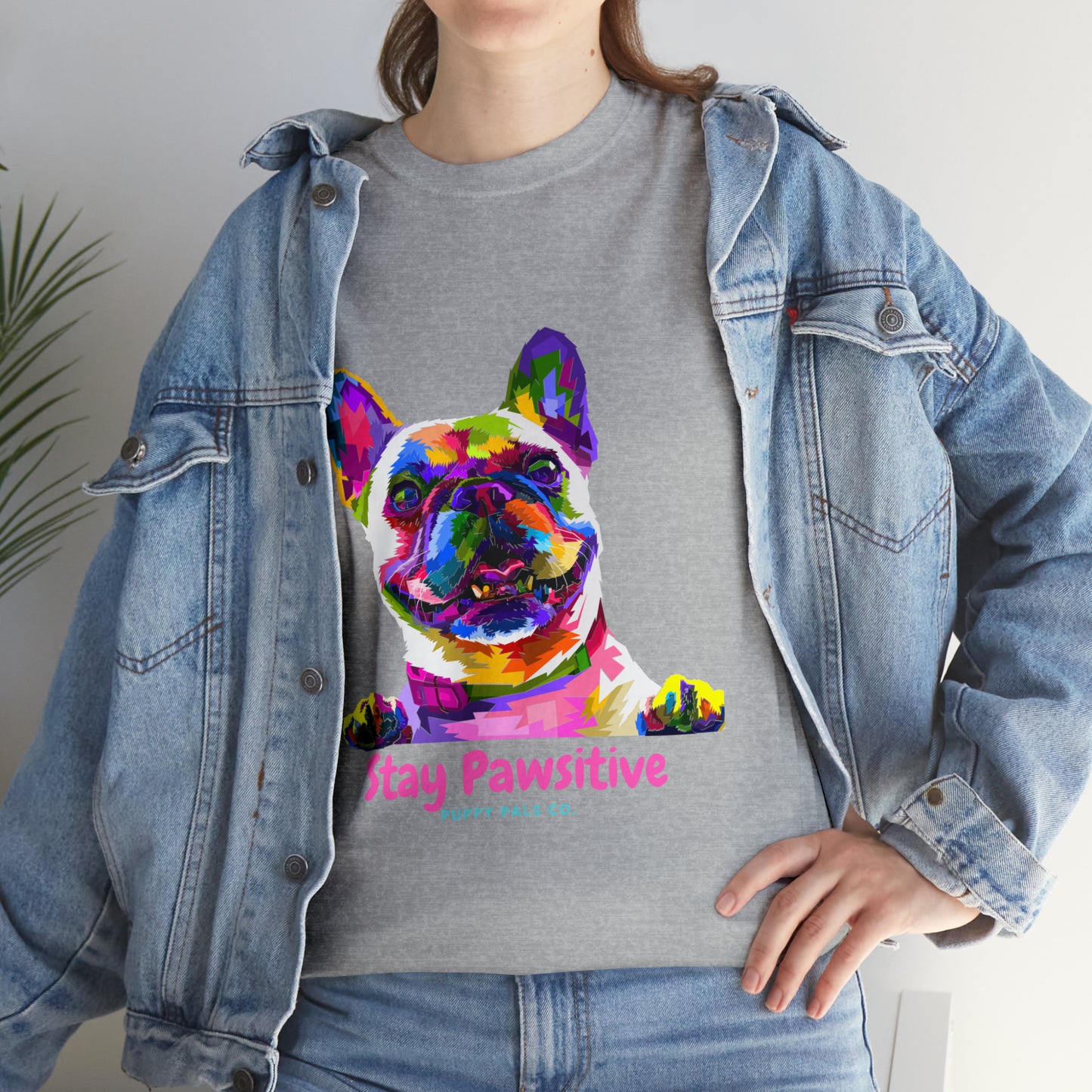 Stay Pawsitive Tee Shirt