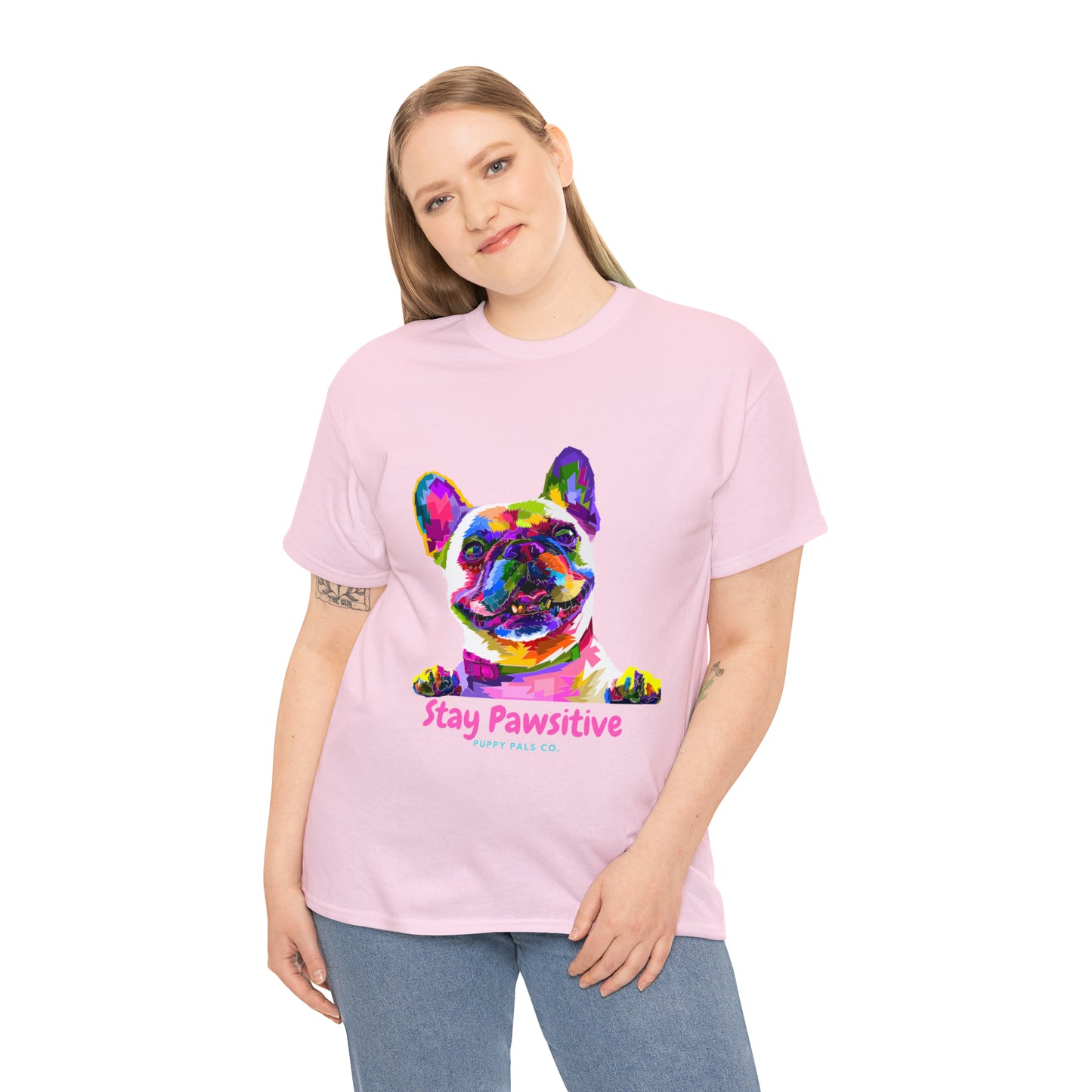 Stay Pawsitive Tee Shirt