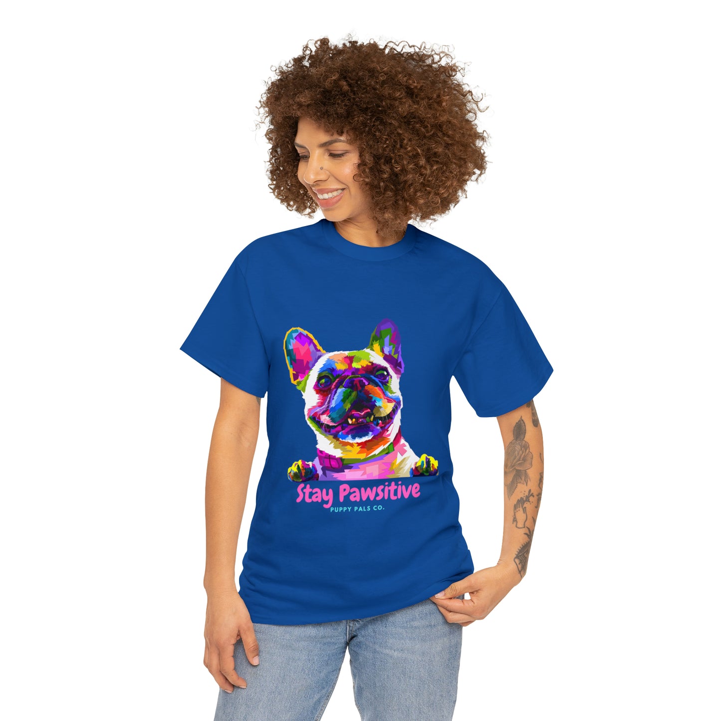 Stay Pawsitive Tee Shirt