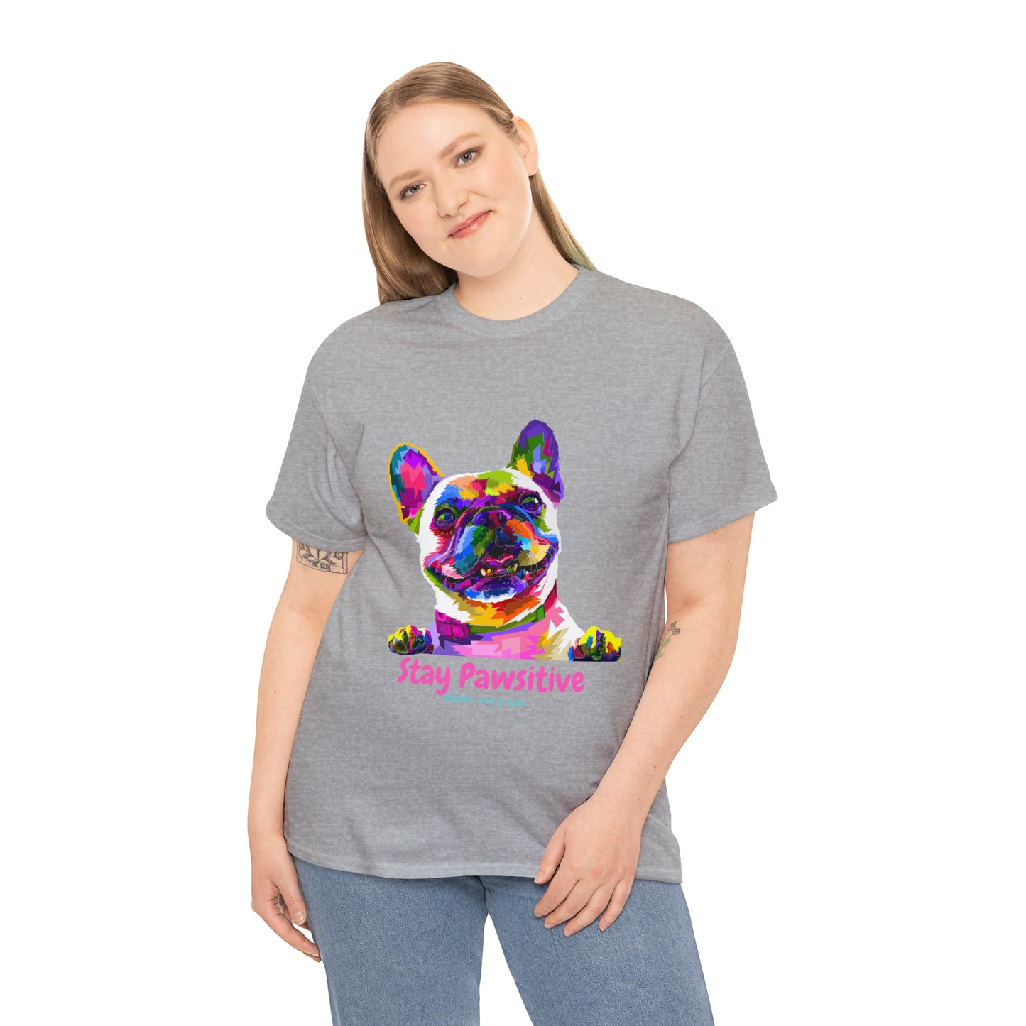 Stay Pawsitive Tee Shirt