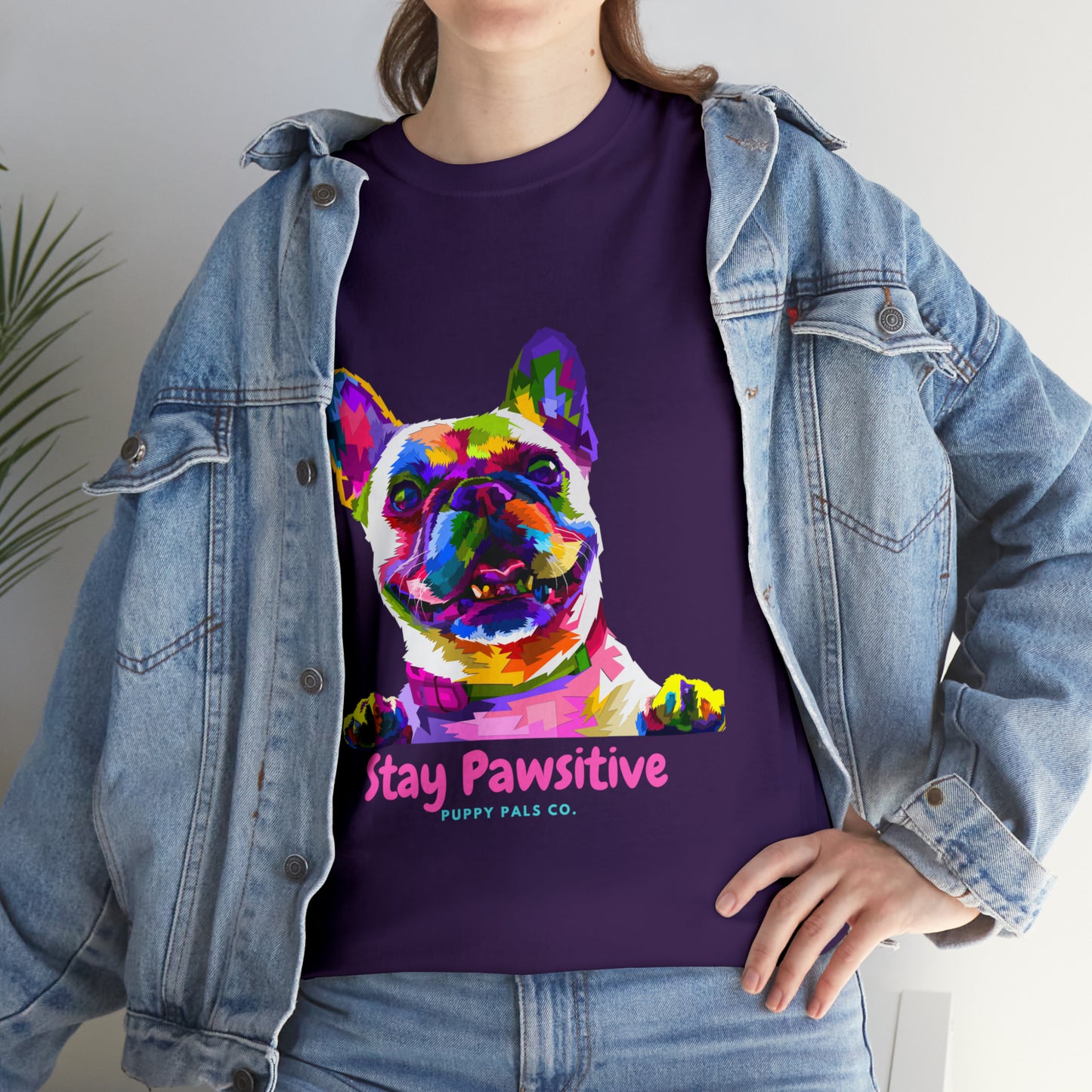 Stay Pawsitive Tee Shirt