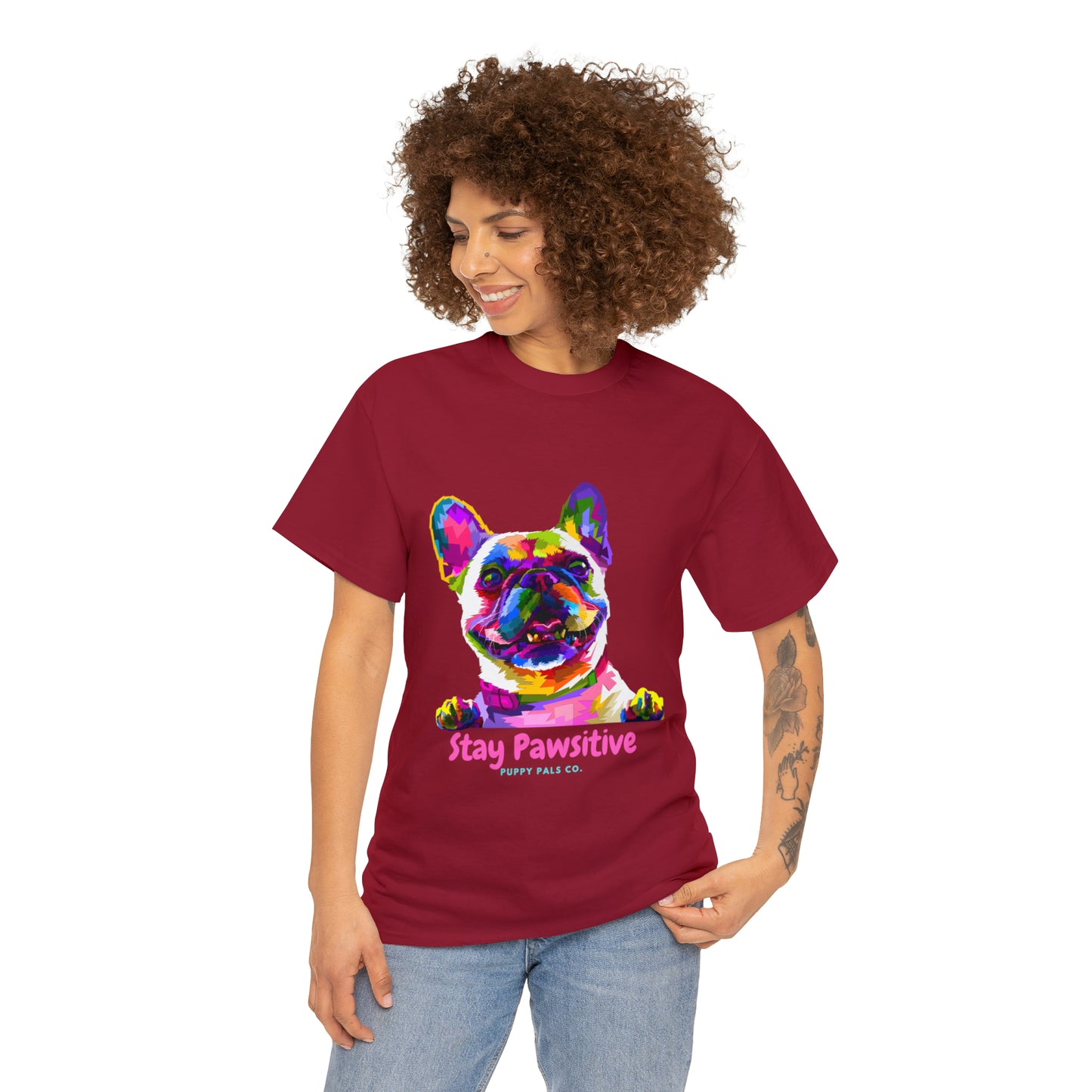 Stay Pawsitive Tee Shirt