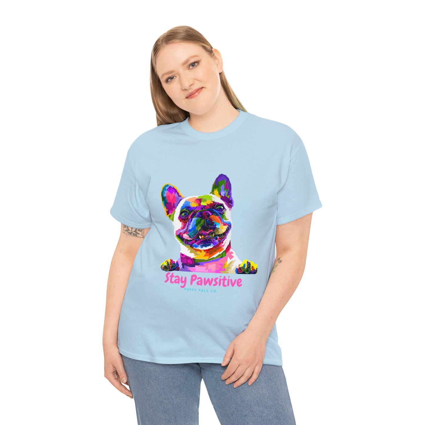 Stay Pawsitive Tee Shirt