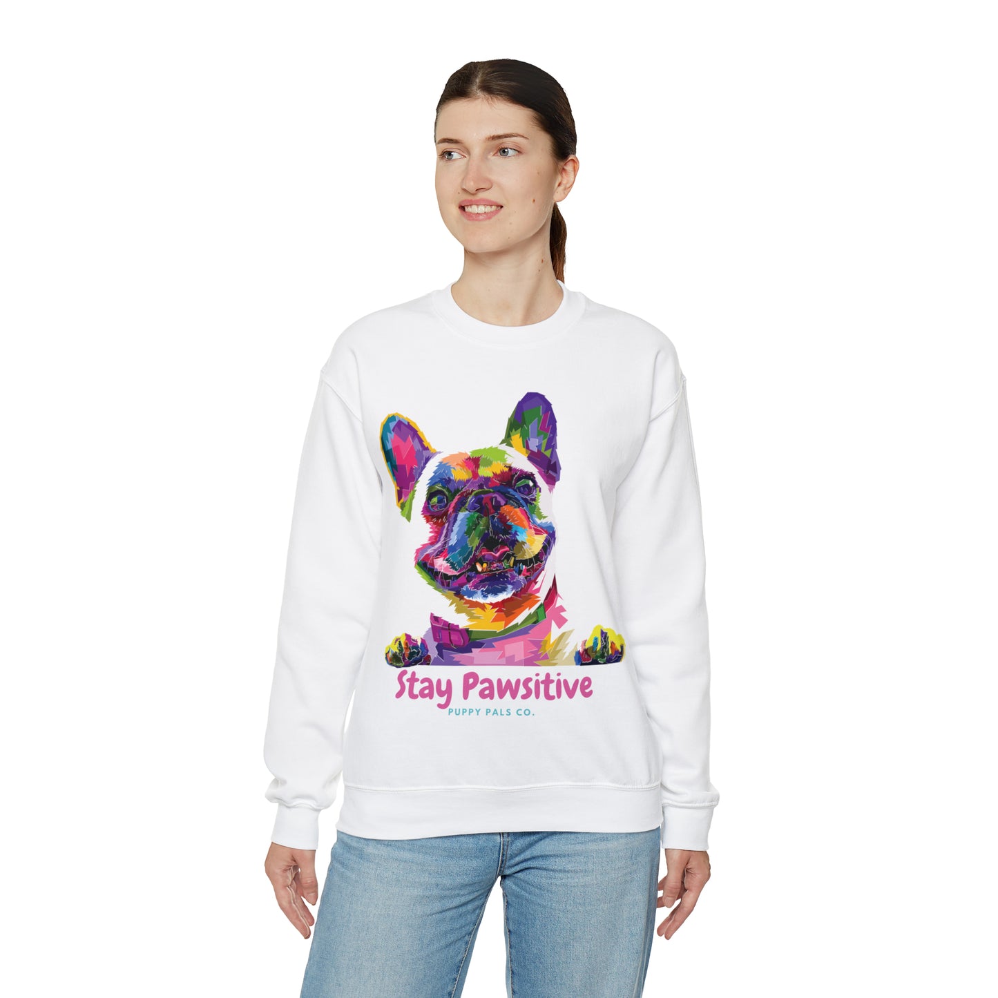 Stay Pawsitive Crewneck Sweatshirt