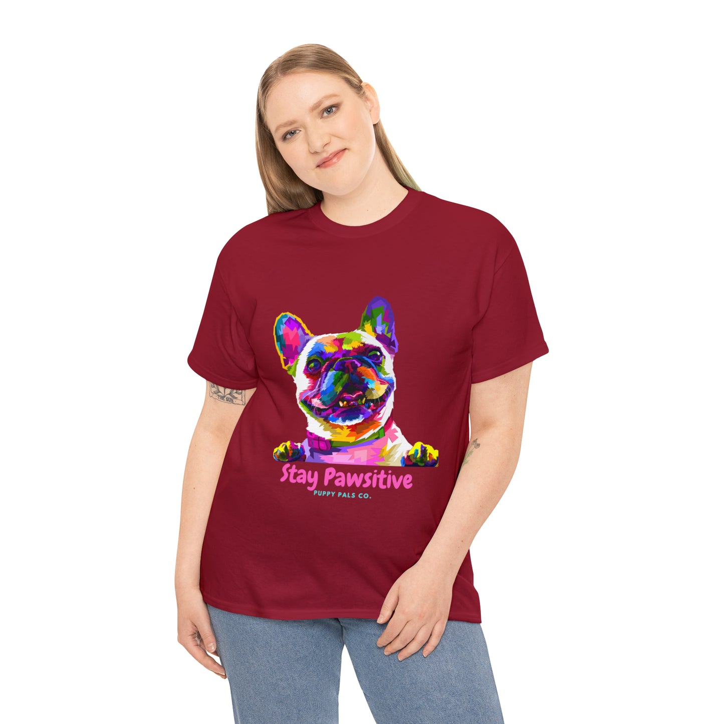 Stay Pawsitive Tee Shirt