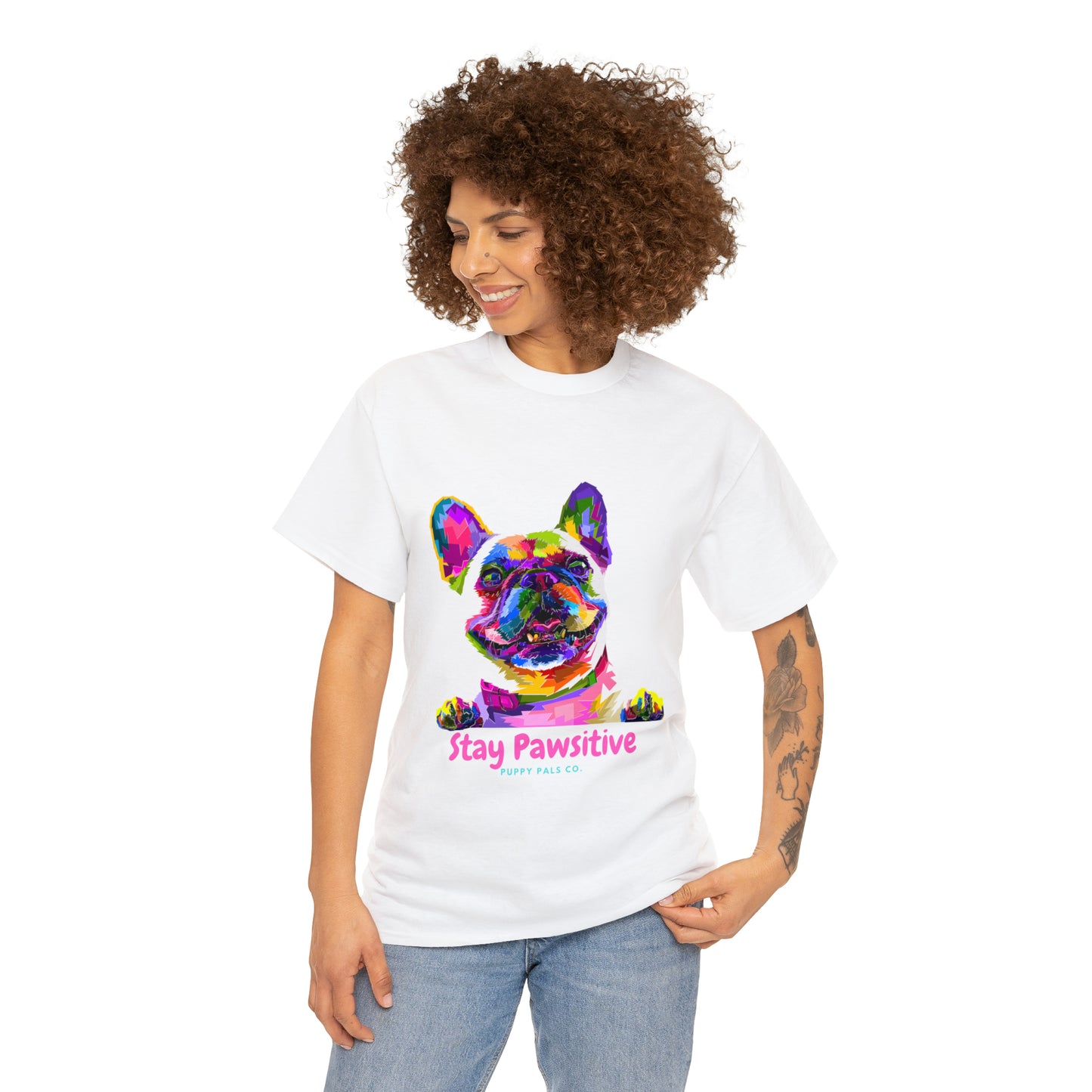 Stay Pawsitive Tee Shirt