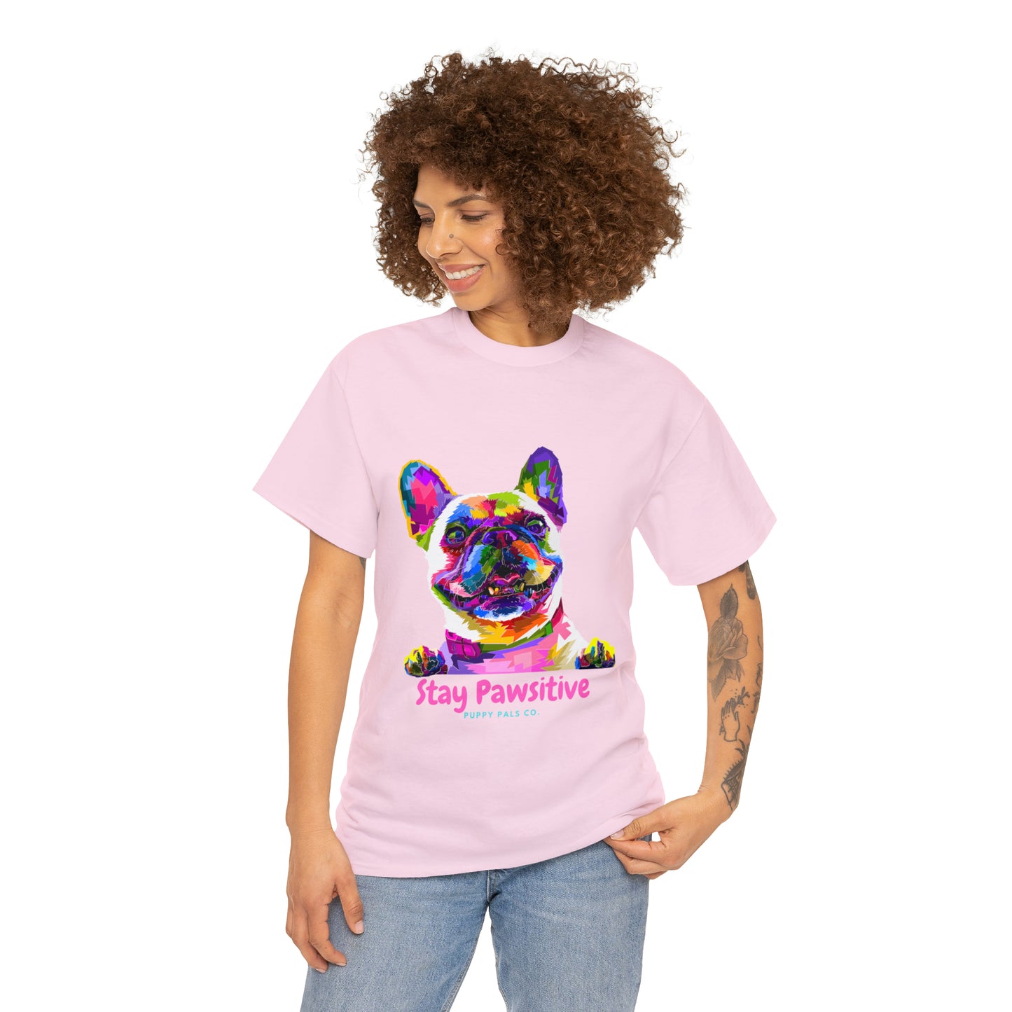 Stay Pawsitive Tee Shirt