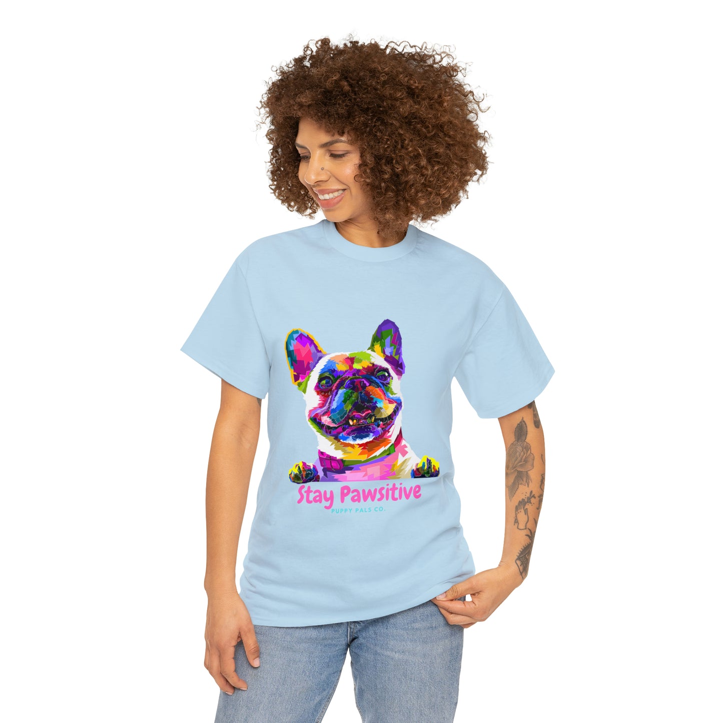 Stay Pawsitive Tee Shirt
